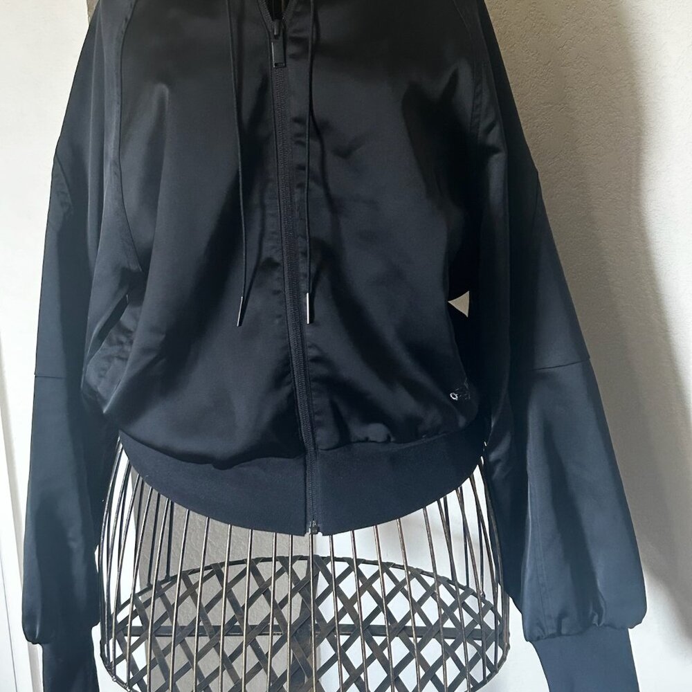 Adidas GLAM ON BOMBER JACKET, BLACK, SIZE XS - Picture 3 of 9